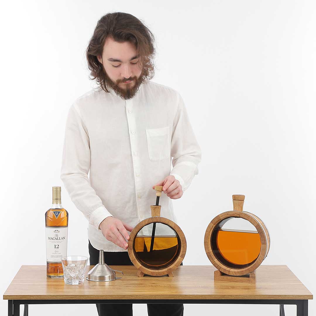 European Oak Flask Barrel, Real-Time Aging