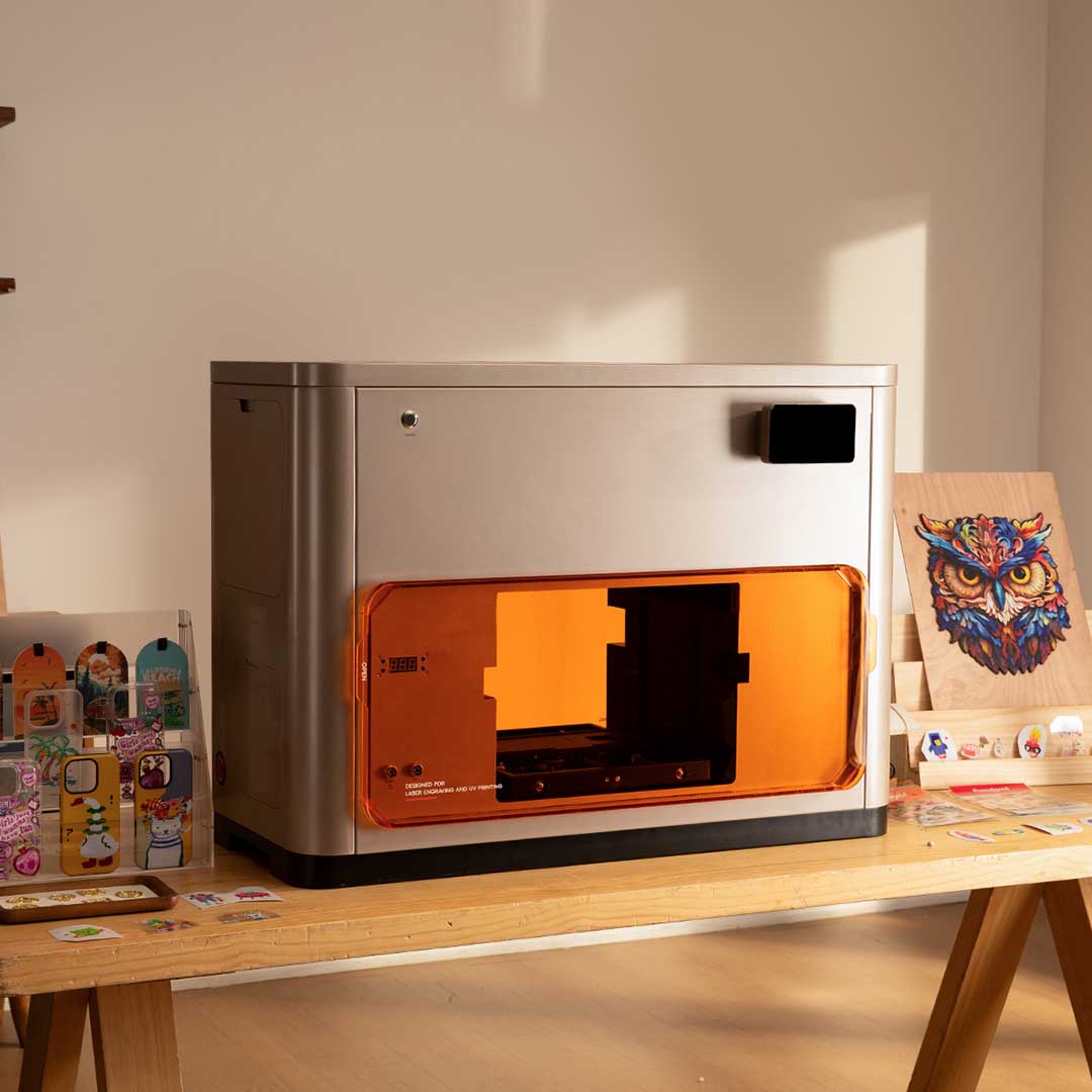 3-in-1 UV Print, Engrave & Stickers