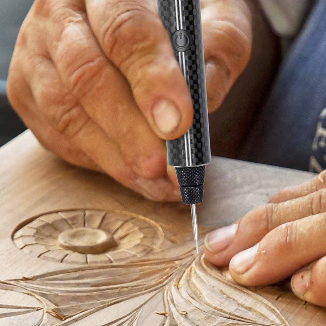 Carbon Fiber Rotary Pen For Carving & More