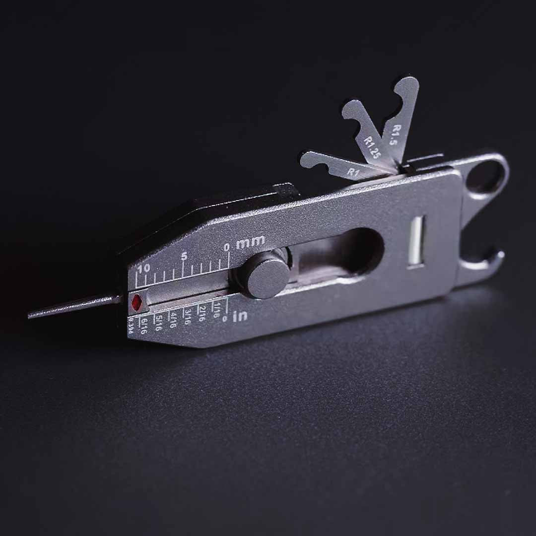 Titanium 6-in-1 Key Caliper