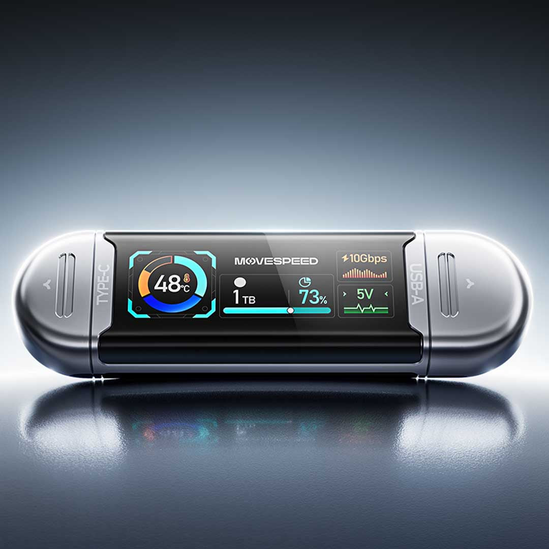 Dual Port USB Drive With A Display