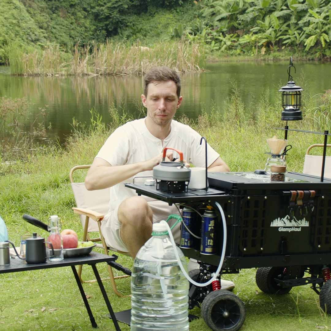 All-Terrain Cart With Folding Picnic Table