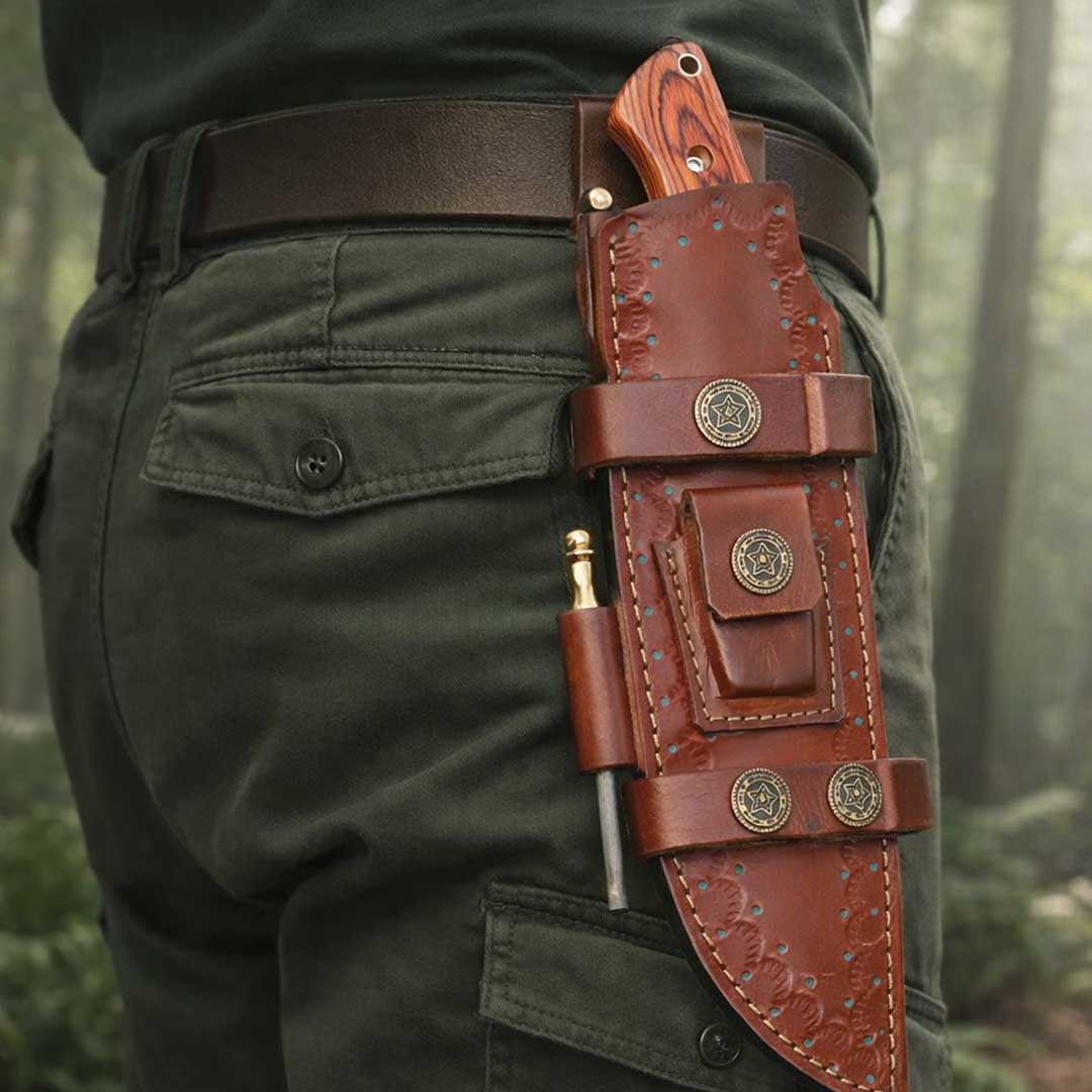 Hand-Forged 300-Layer Tanto Set