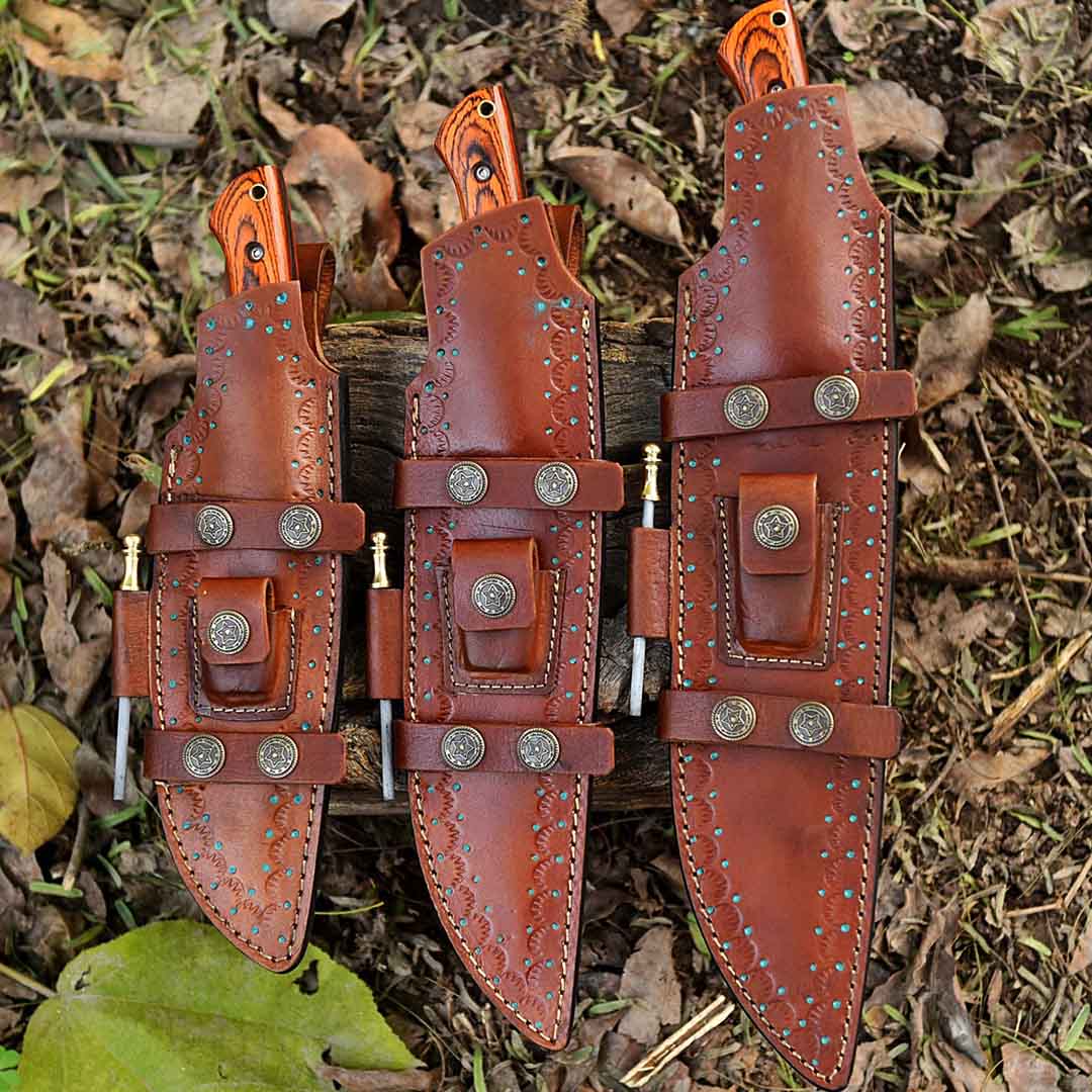 Hand-Forged 300-Layer Tanto Set