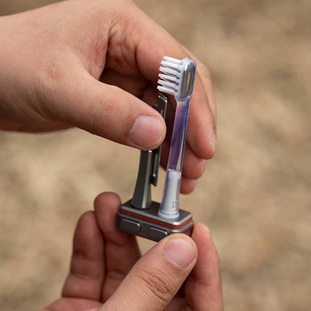 Grade 5 Titanium Razor & Brush Travel System