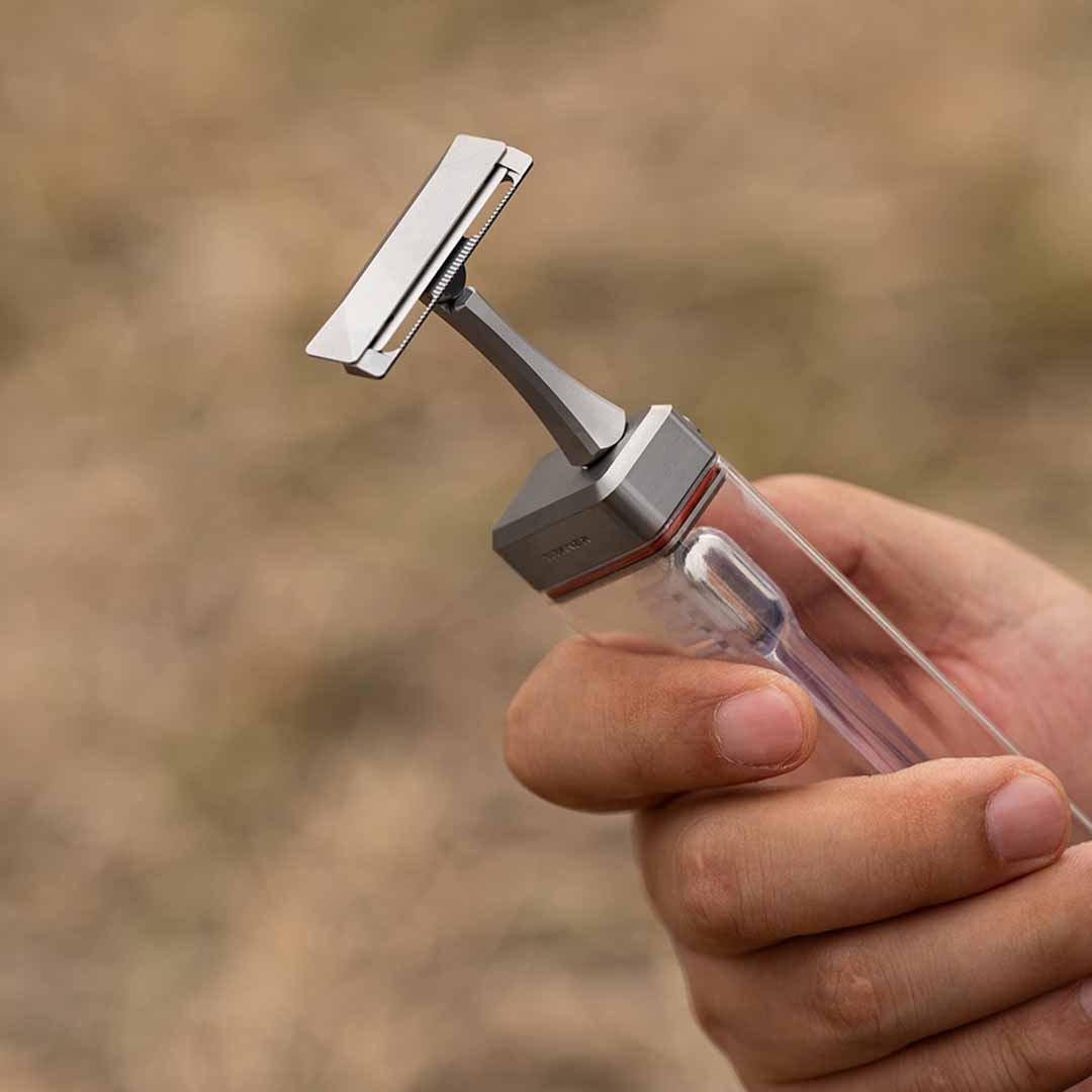 Grade 5 Titanium Razor & Brush Travel System