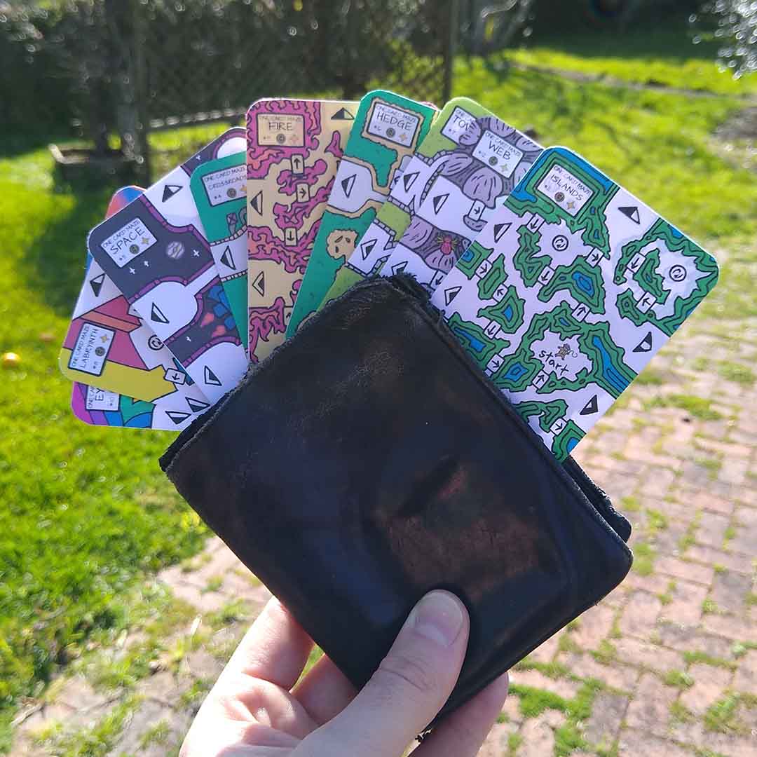 Flip-And-Rotate Maze On A Single Card