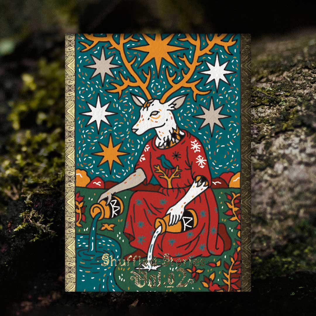 Hand-Illustrated Tarot And Poker Cards