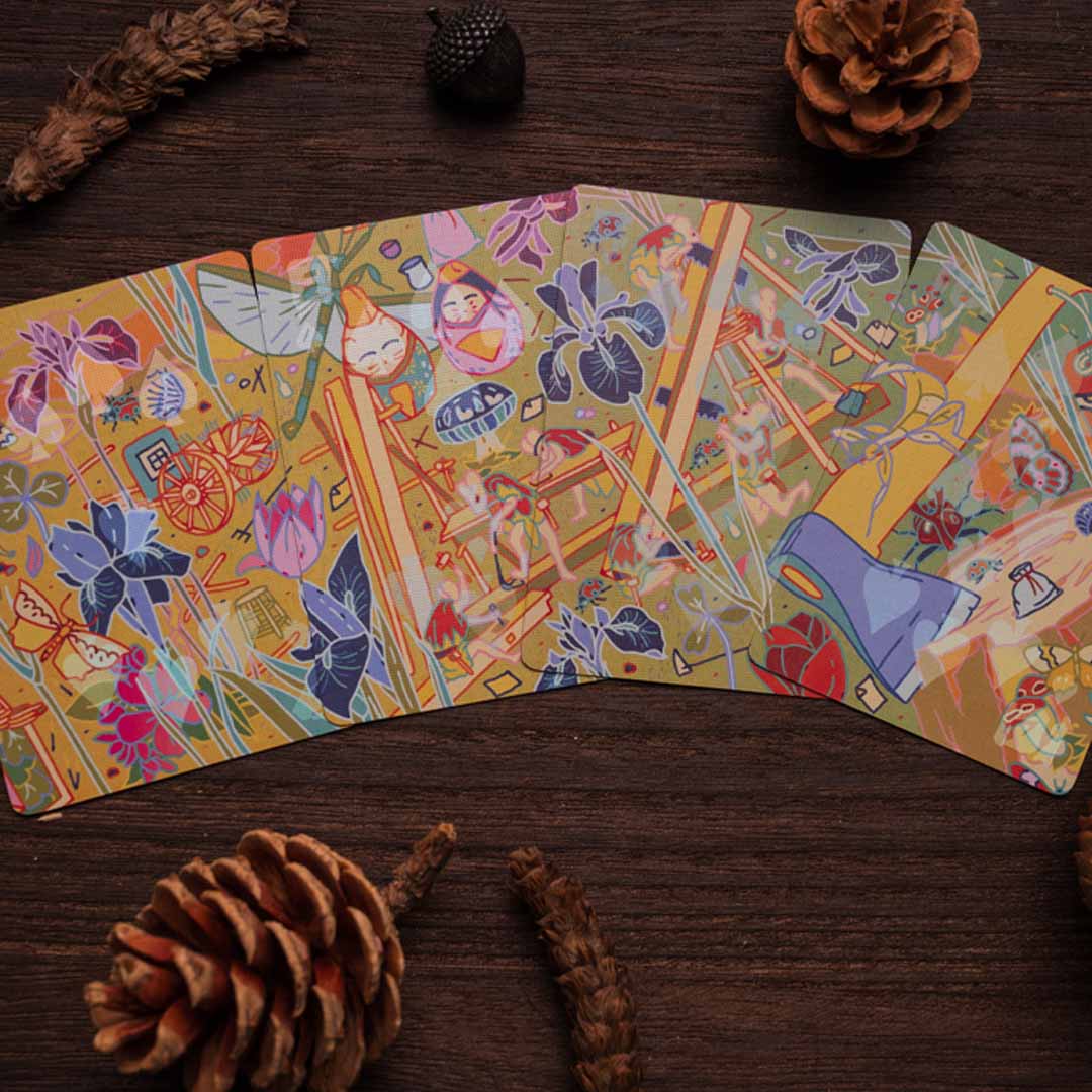 Japanese-Inspired Art Playing Cards