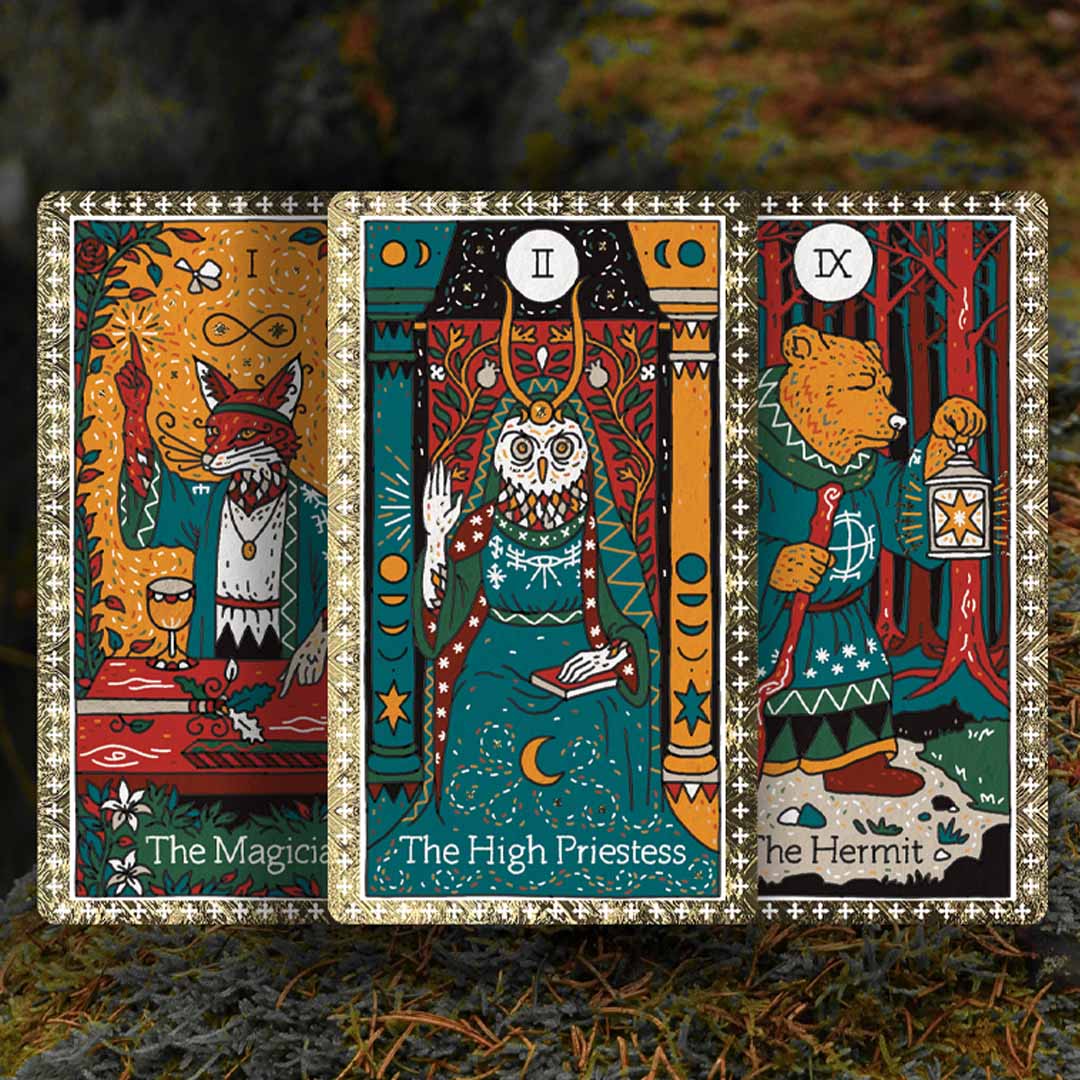 Hand-Illustrated Tarot And Poker Cards