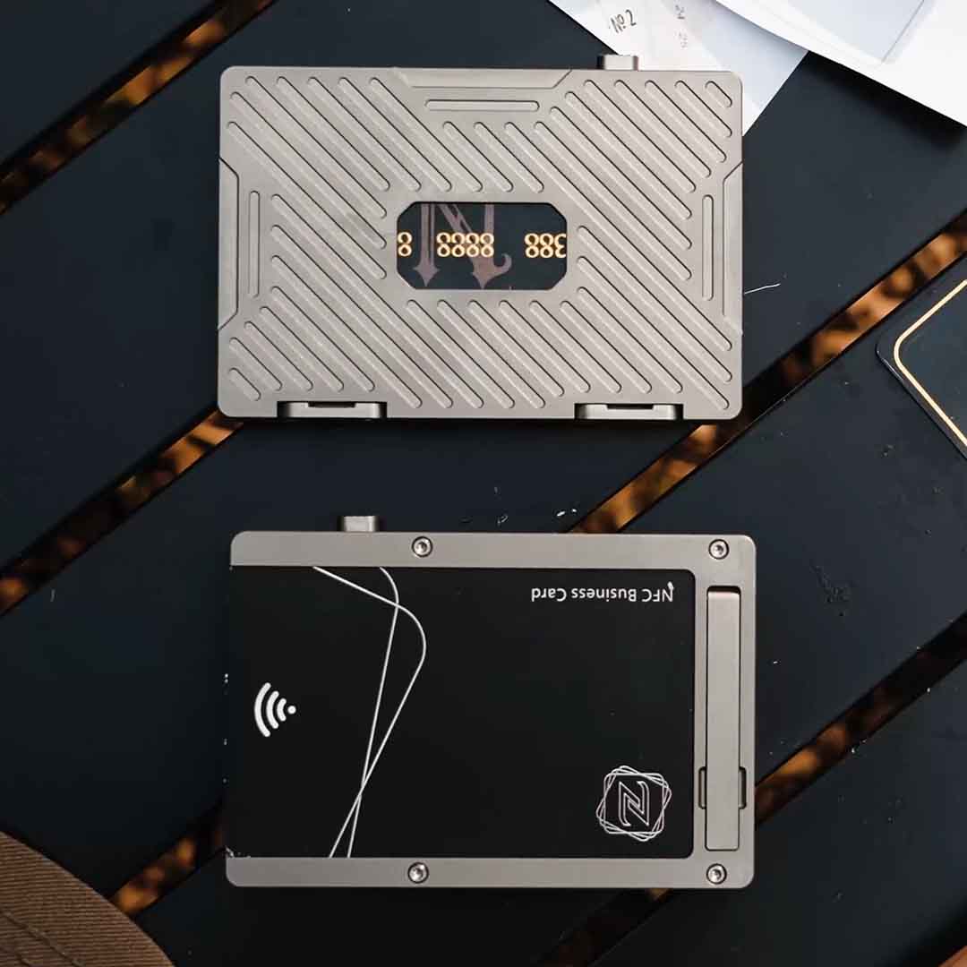 The Titanium Card Holder That Pops Cards