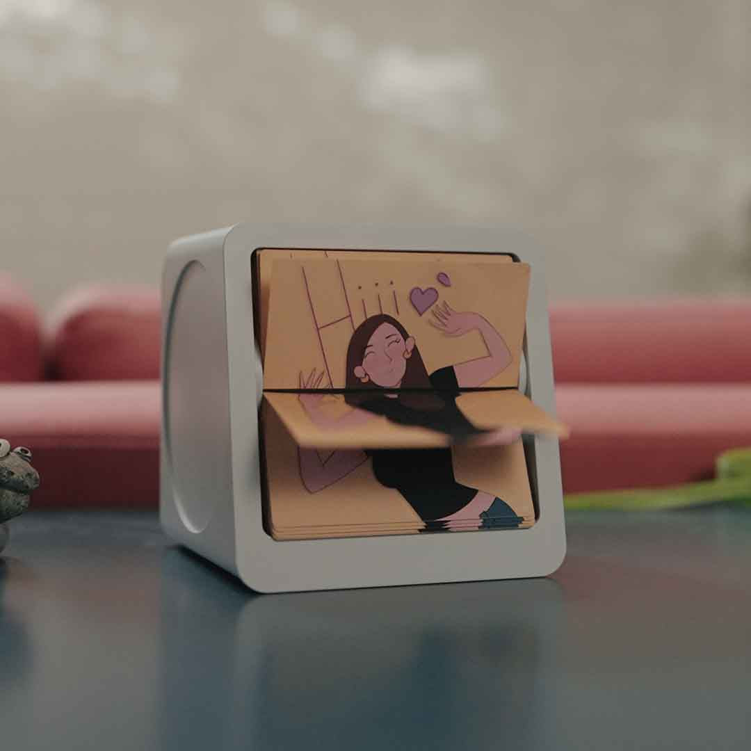 Analog Animation Box With Swappable Art