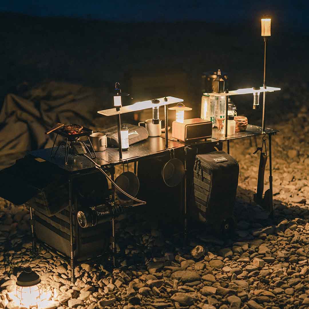 Lightweight Tactical-Style Camping Table & Trolley