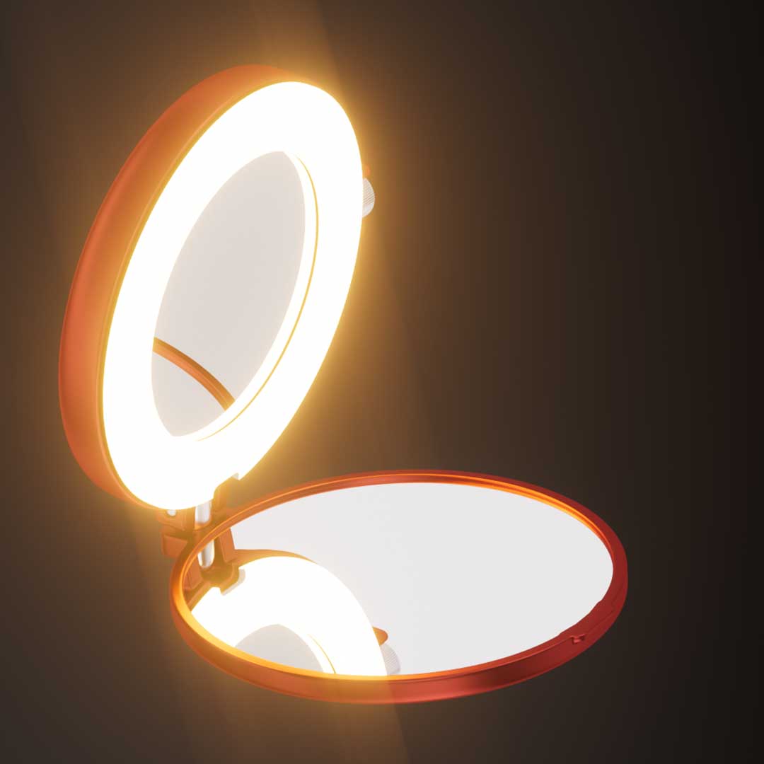 MagSafe Ring Light With Mirror & Phone Stand