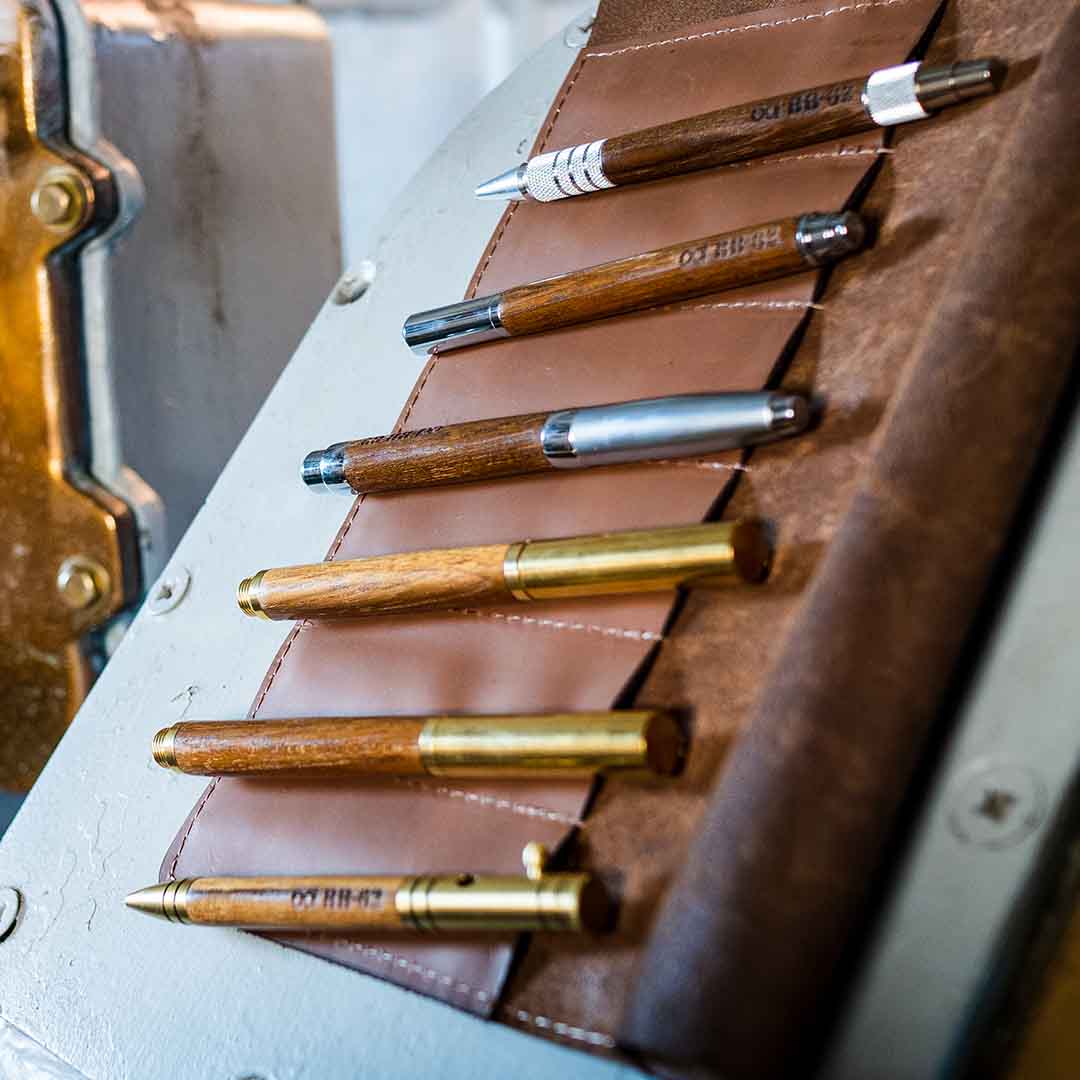 Writing Tools Crafted From The Decks Of BB-62