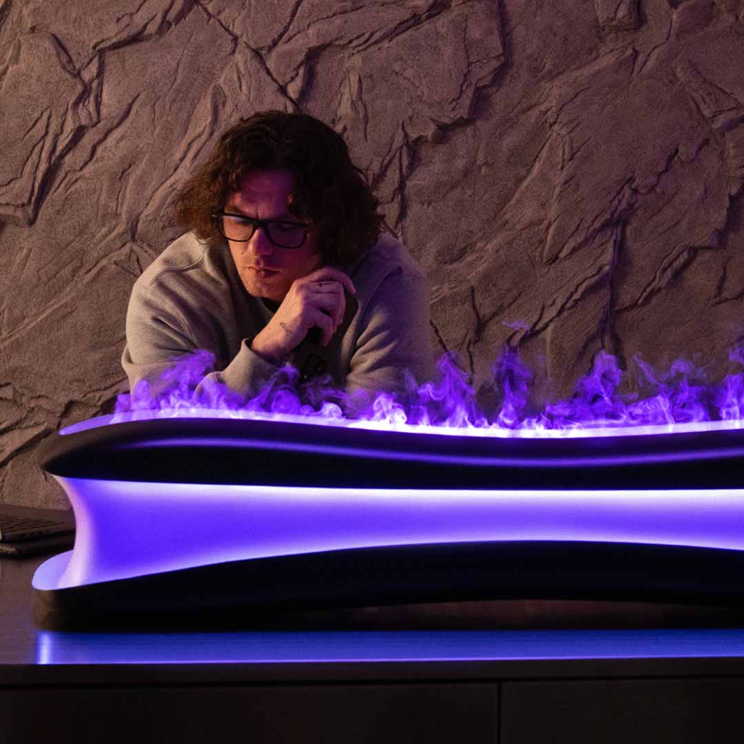 Hyper-Realistic Cold Flames Powered By Water