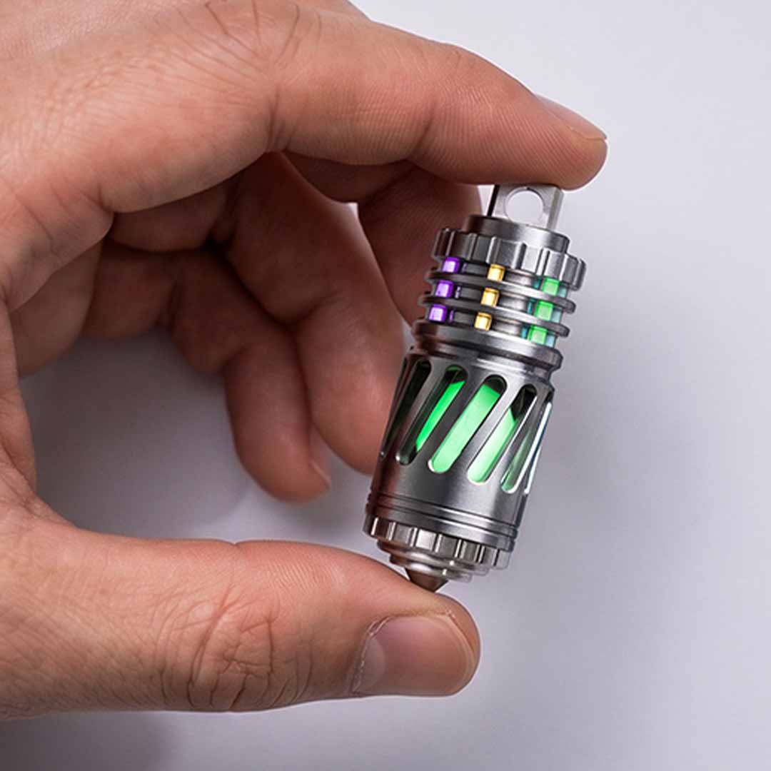 Titanium Tritium Keychain, 25-Year Glow