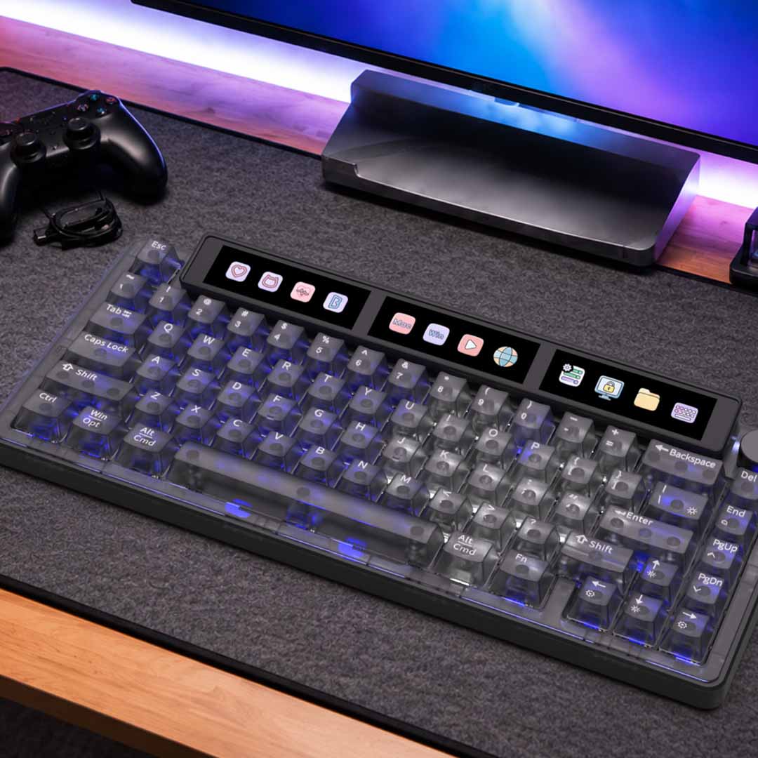 The Mechanical Keyboard With A Panoramic Touch Display