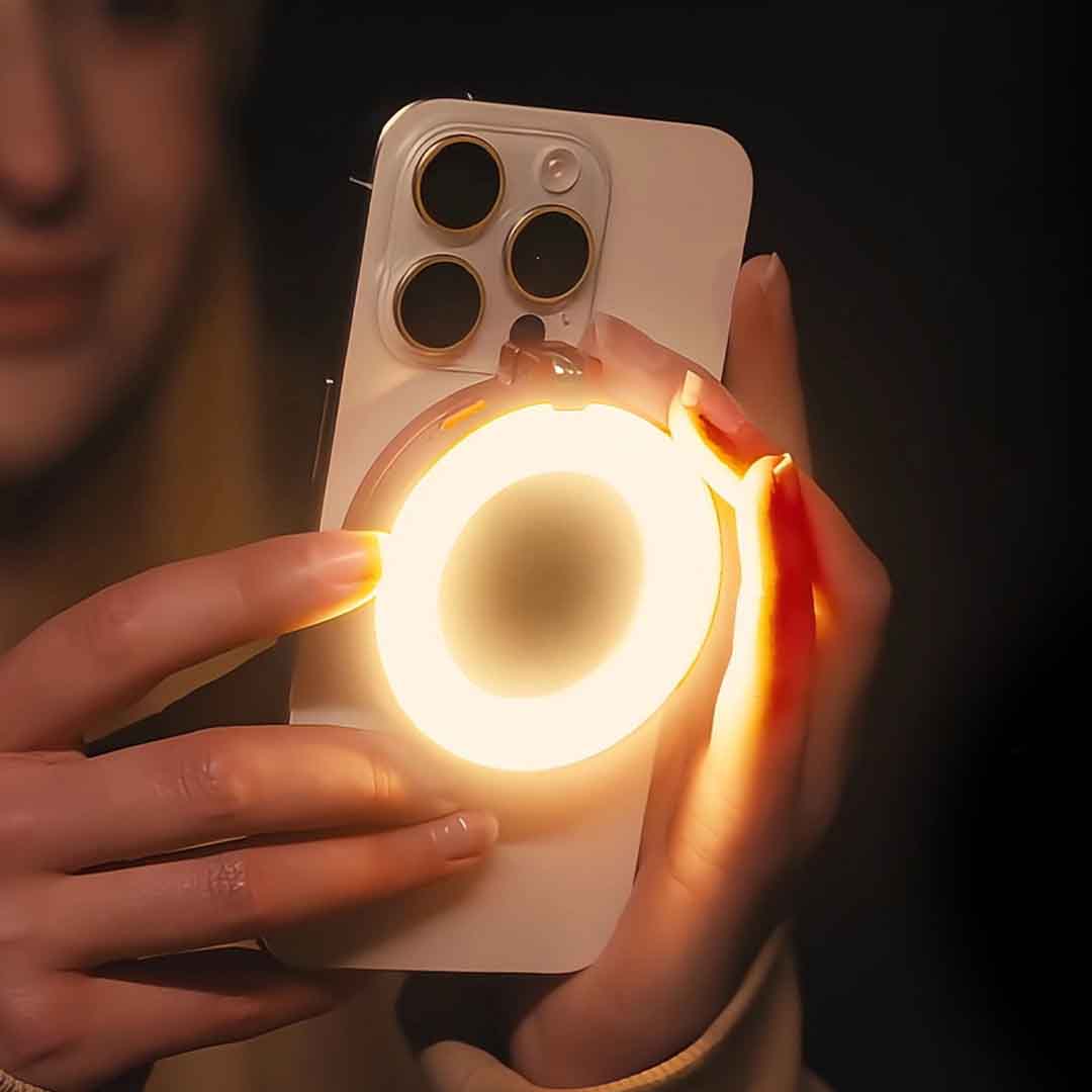 MagSafe Ring Light With Mirror & Phone Stand