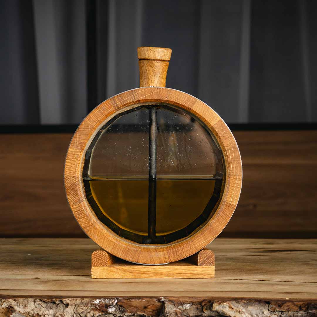 European Oak Flask Barrel, Real-Time Aging