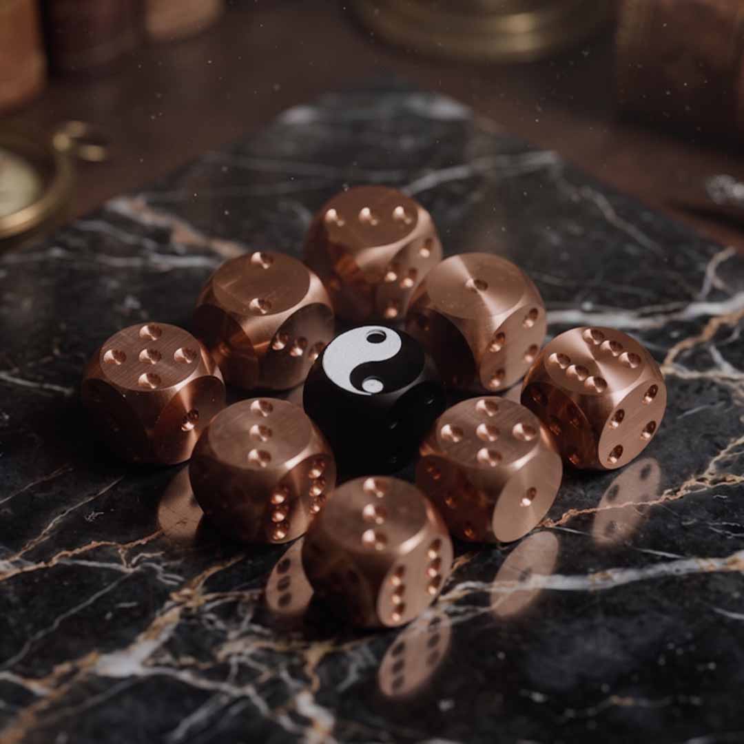 Forged Mokume Dice, CNC Perfected