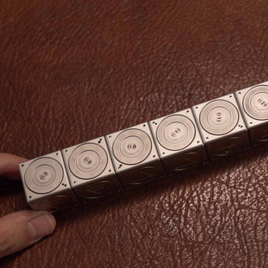 Titanium Magnetic Dice For Infinite Rolls