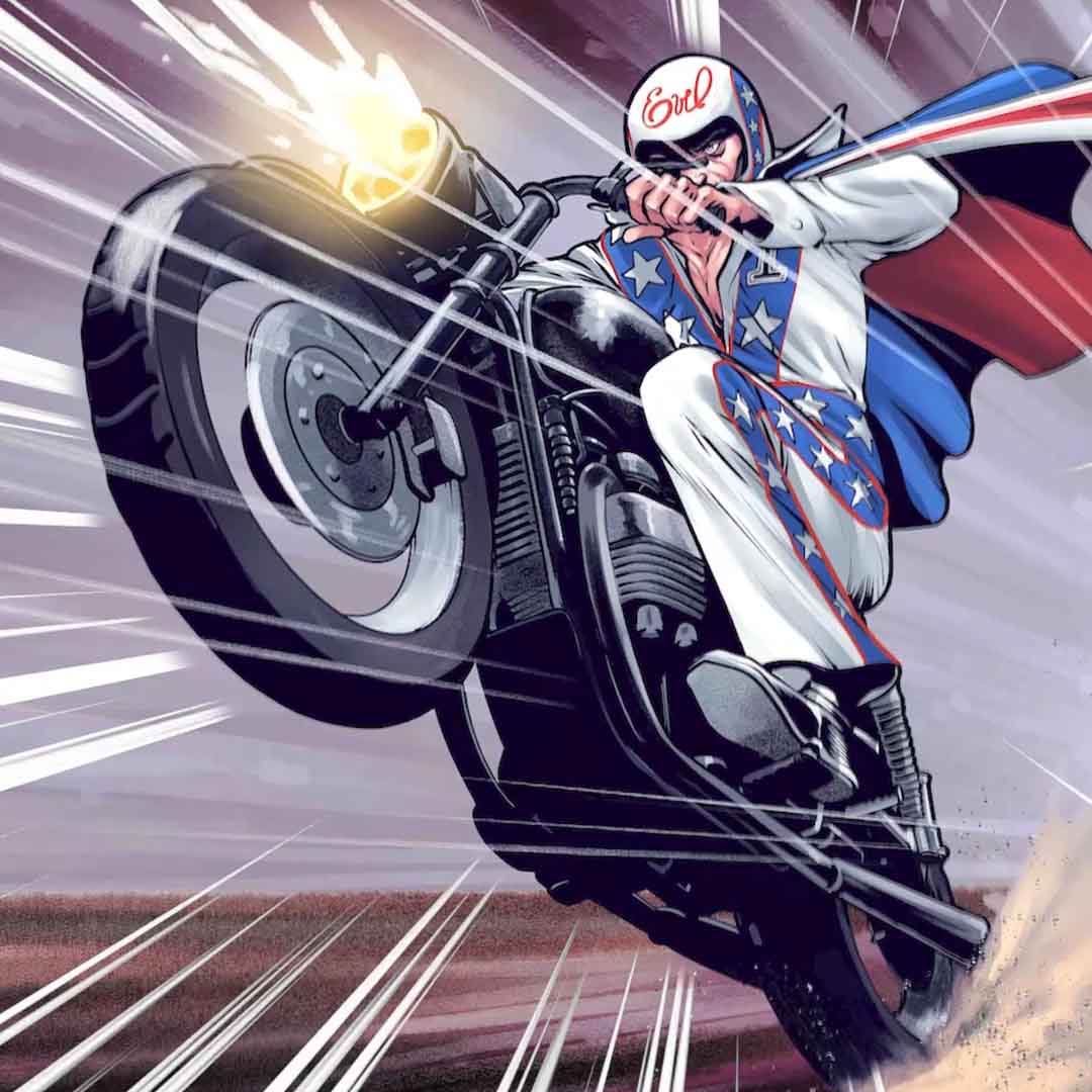 Evel Knievel Leaps Into Comic Book Action