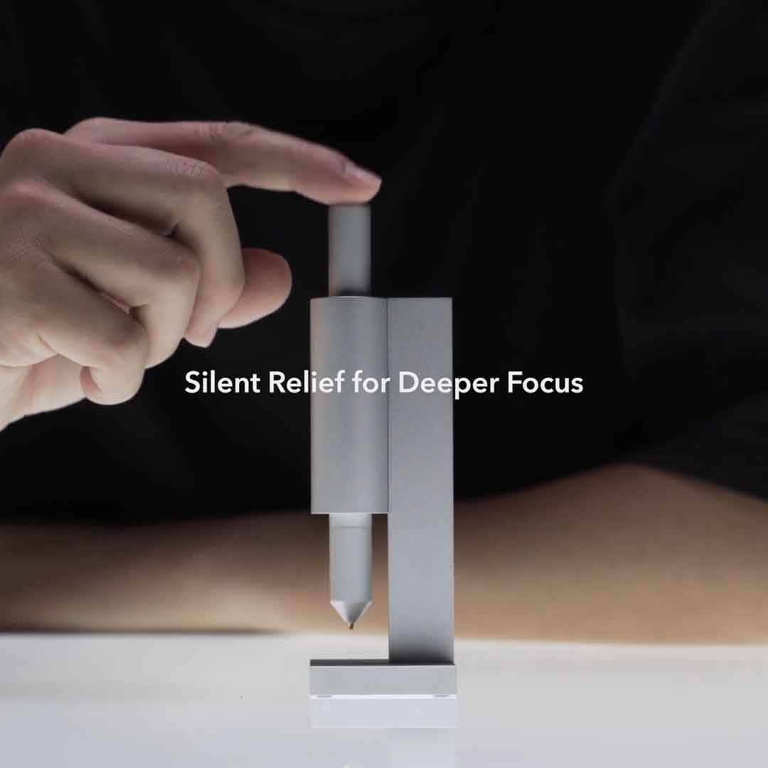 Minimalist Pen With A Starship Landing