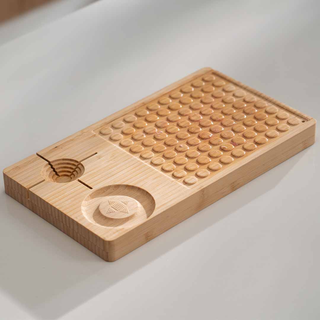 6-in-1 Bamboo Board With Magnetic Storage