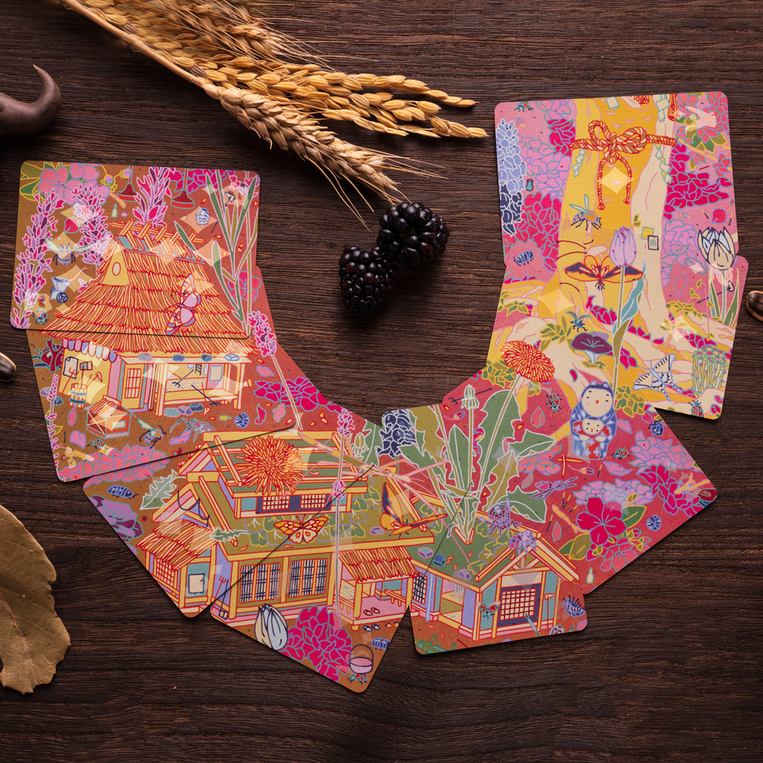 Japanese-Inspired Art Playing Cards