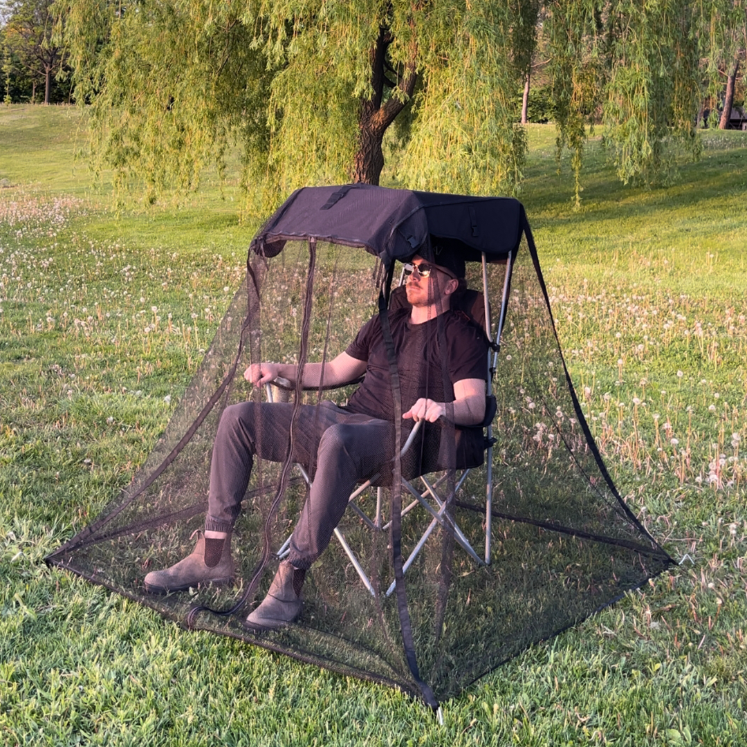 All-In-One Canopy Chair, Bug Net, & Beverage Cooler