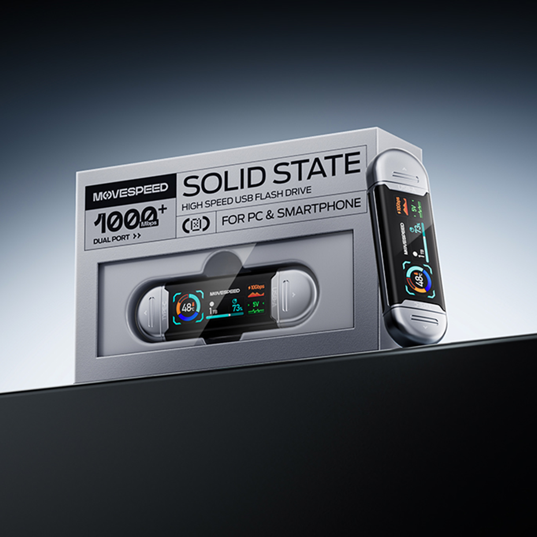 Dual Port USB Drive With A Display