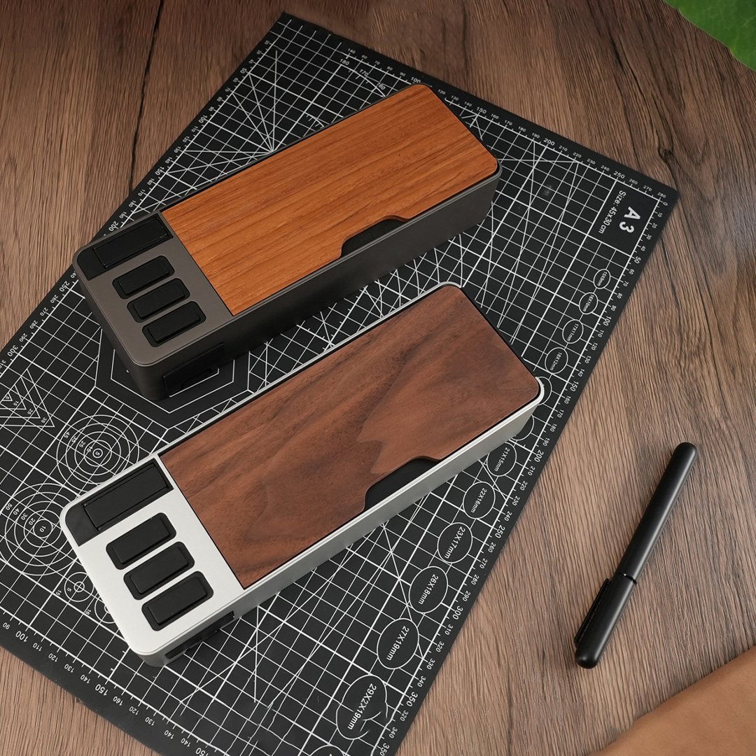 CNC Aluminum Pen Case With Phone Stand