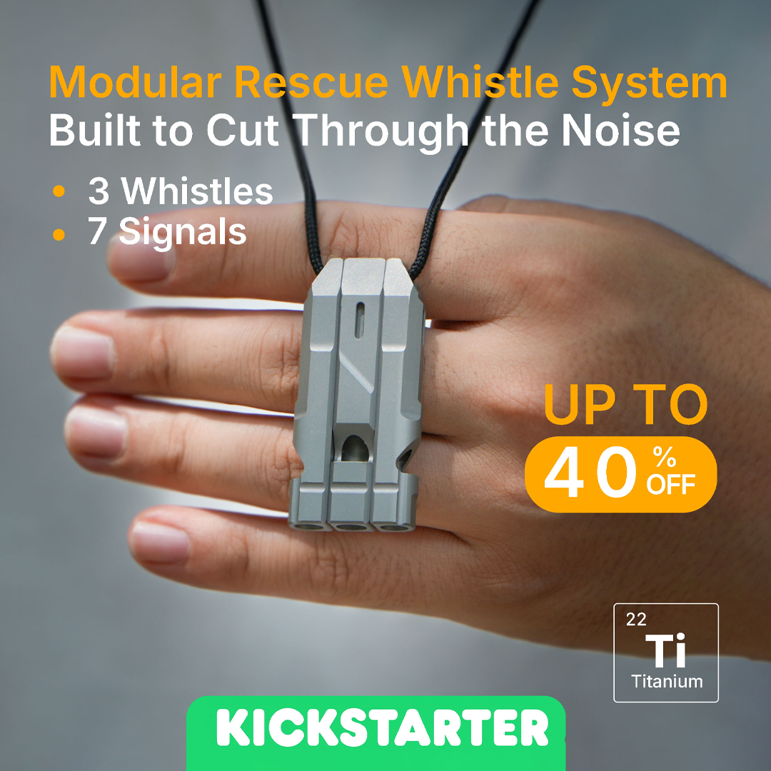 Noise-Cutting Rescue Whistle