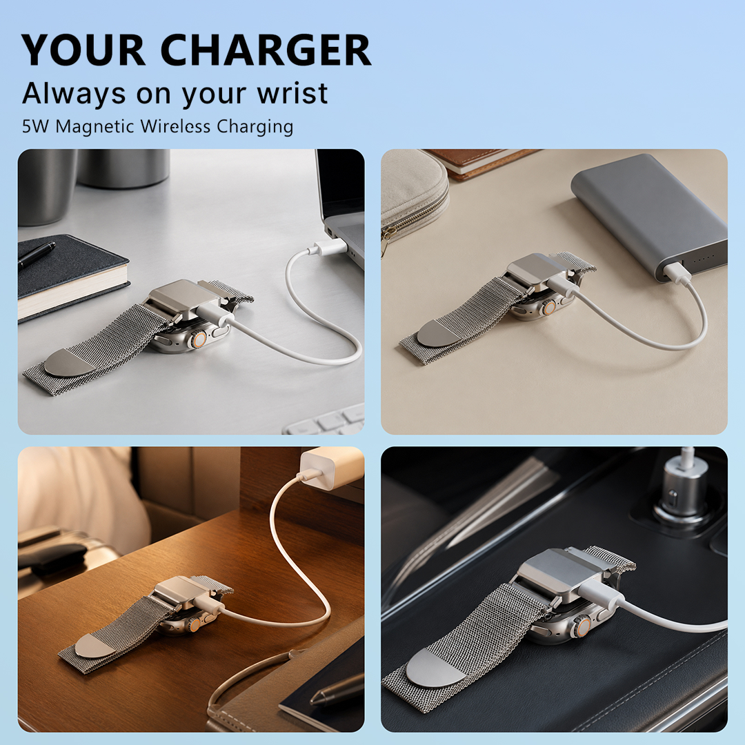 Apple Watch Band With Built-In Charger