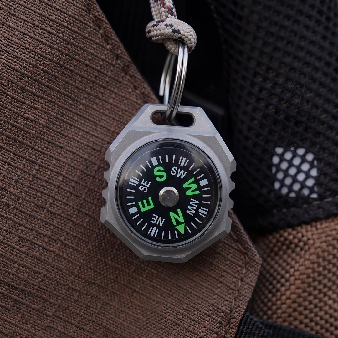 Titanium Compass Flashlight, Always Ready
