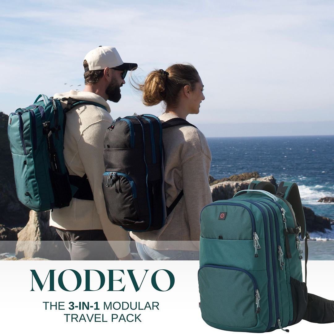 Patented 3-Part Modular Travel Backpack