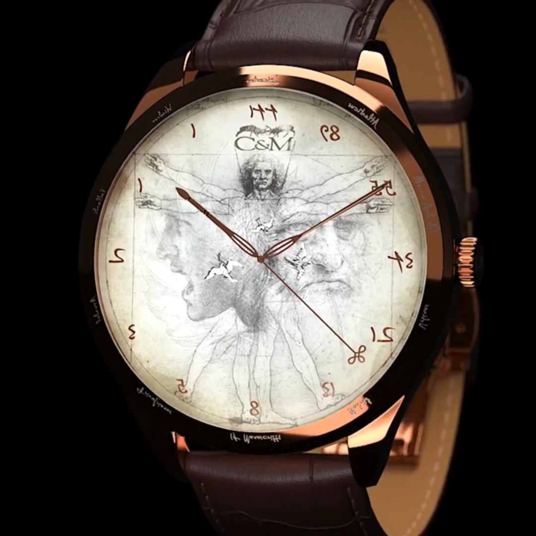 Honor Da Vinci's Legacy With The Reverse-Turning Timepiece