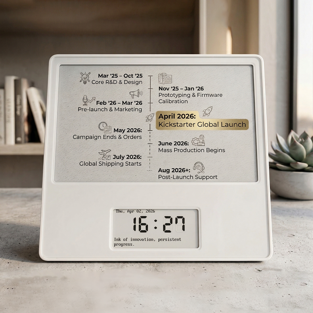 The Dual-Screen E-Ink Frame For Real Photos