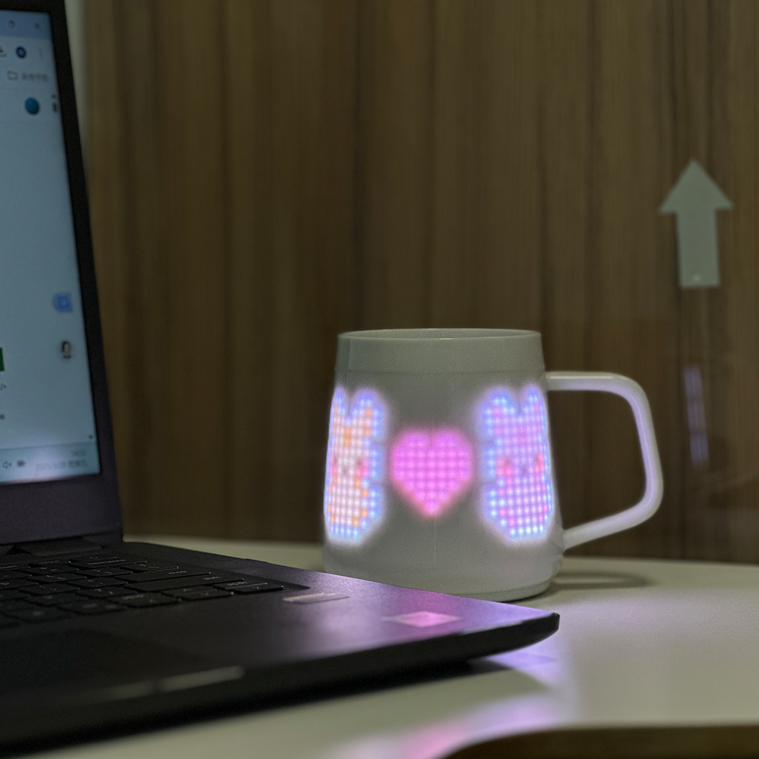Sip In Style: AI Pixel Mug, Smart Reminders, Games, And Temp Tracking
