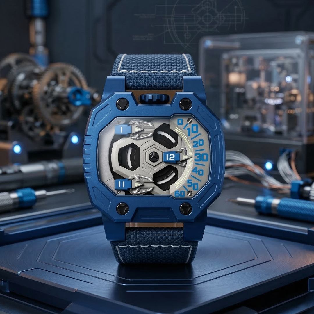 Titanium Orbital Mechanical Watch