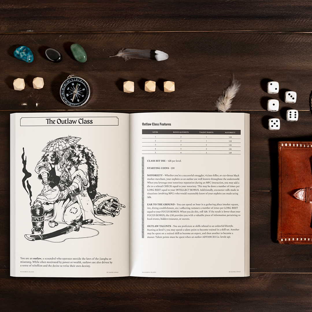 A Heroic Wuxia Inspired Roleplay with Tactical Combat