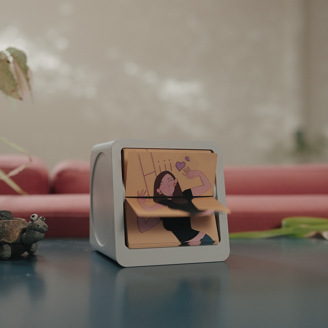 Analog Animation Box With Swappable Art