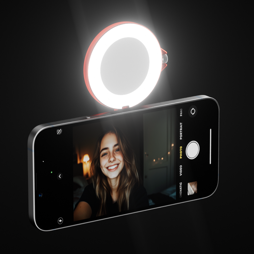 MagSafe Ring Light With Mirror & Phone Stand