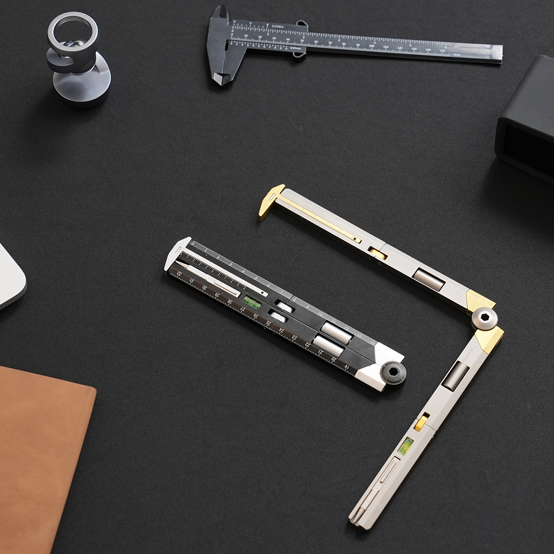 12-Function Titanium Ruler in Your Pocket