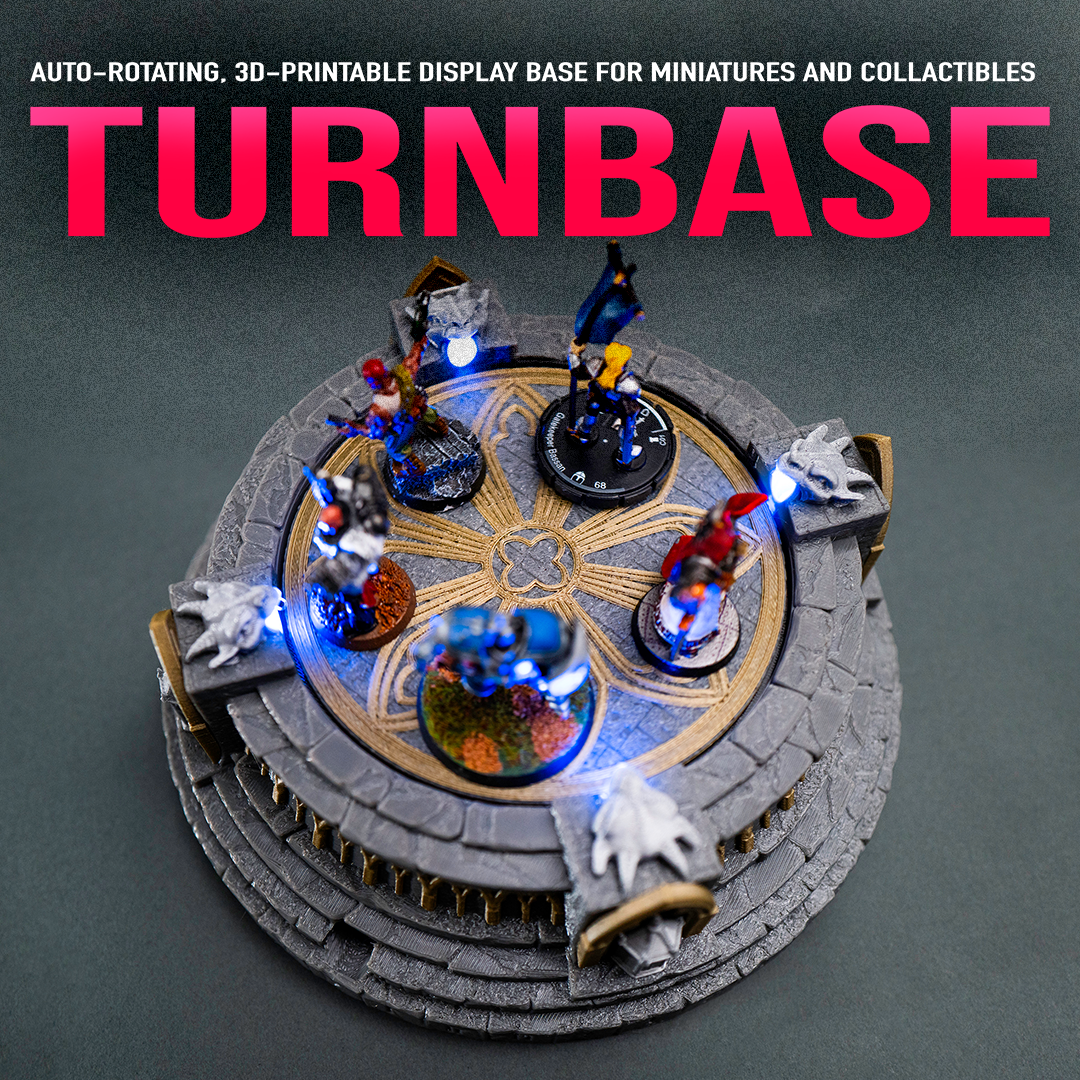 3D-Printable Rotating Figure Stand