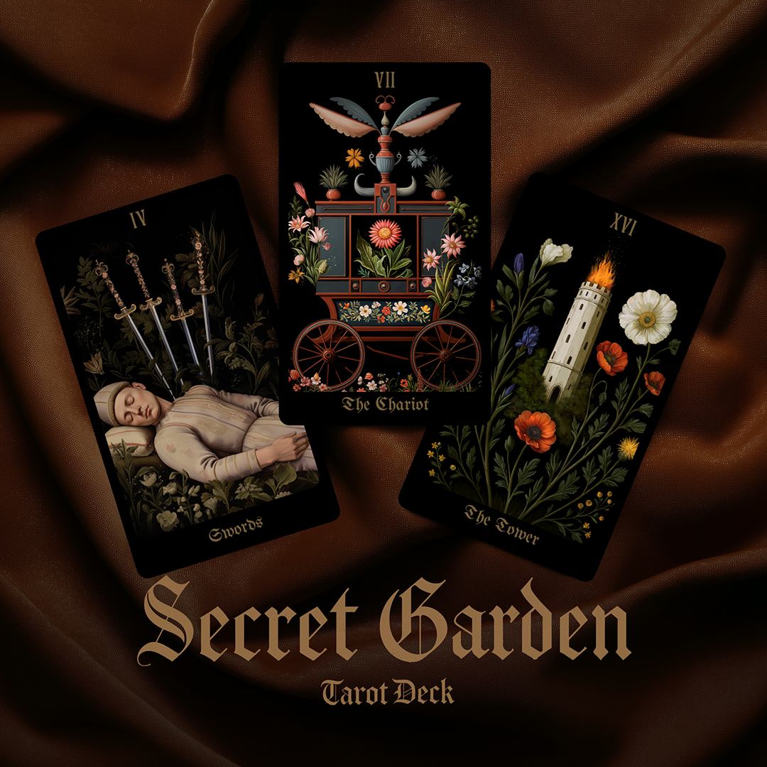 シークレットガーデン Tarot Reimagined with Dreamy Renaissance Elegance - First Backer