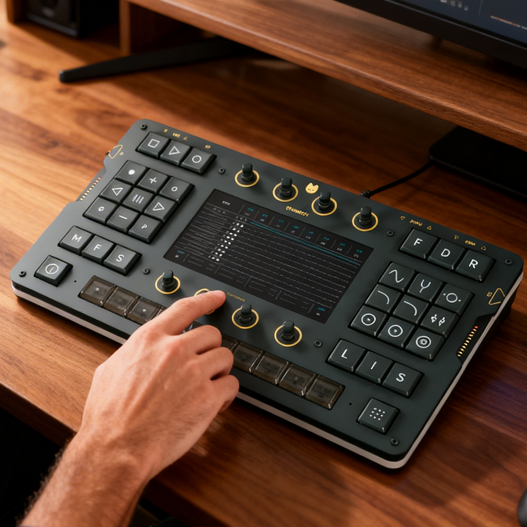 32-Bit Drum Machine With Tactile Control