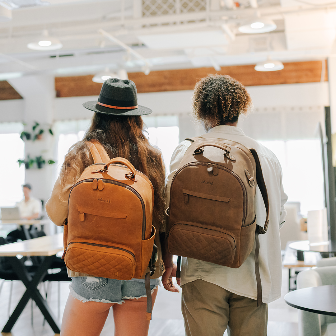 Full Grain Leather Backpack With An Exceptional Interior