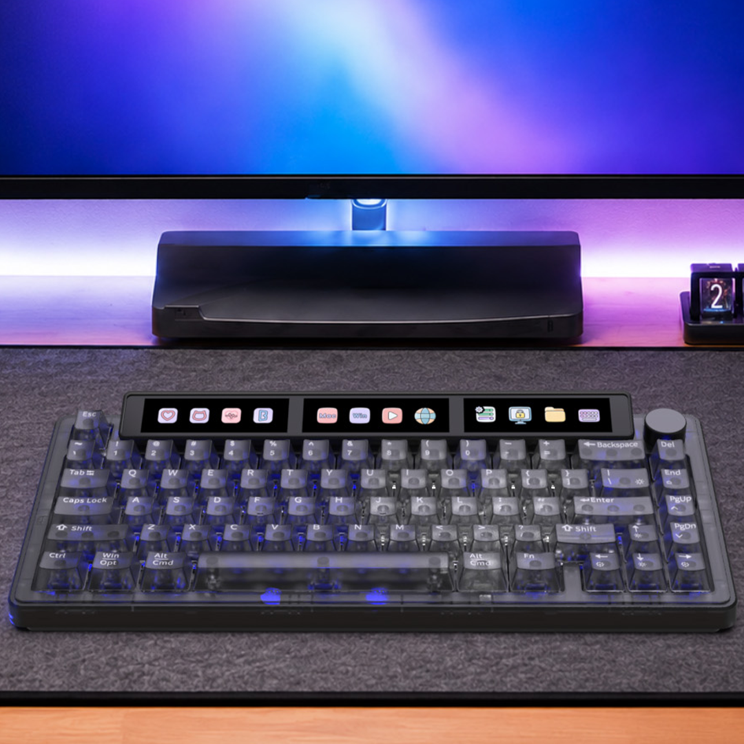 The Mechanical Keyboard With A Panoramic Touch Display